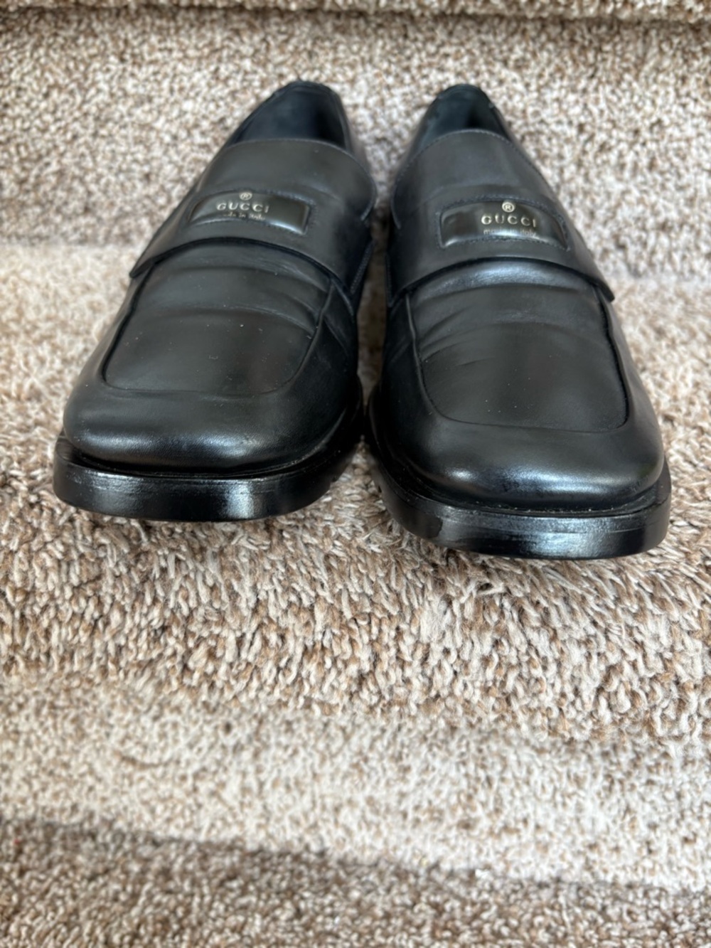 Gucci Black Leather Women's Penny Loafers - Picture 3 of 16